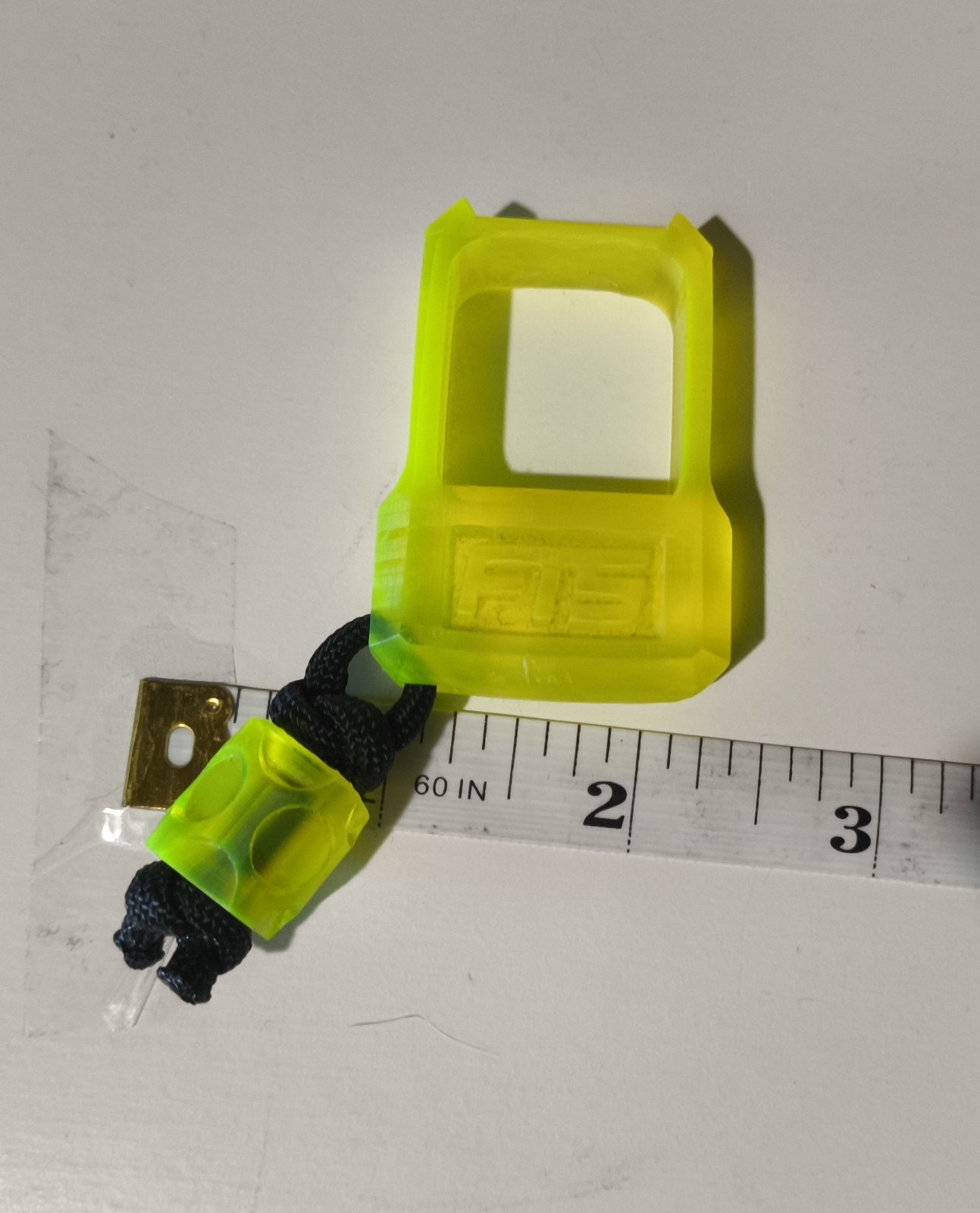 FTS Project Neon Green Yellow  Edc Gadget With Matching Bead