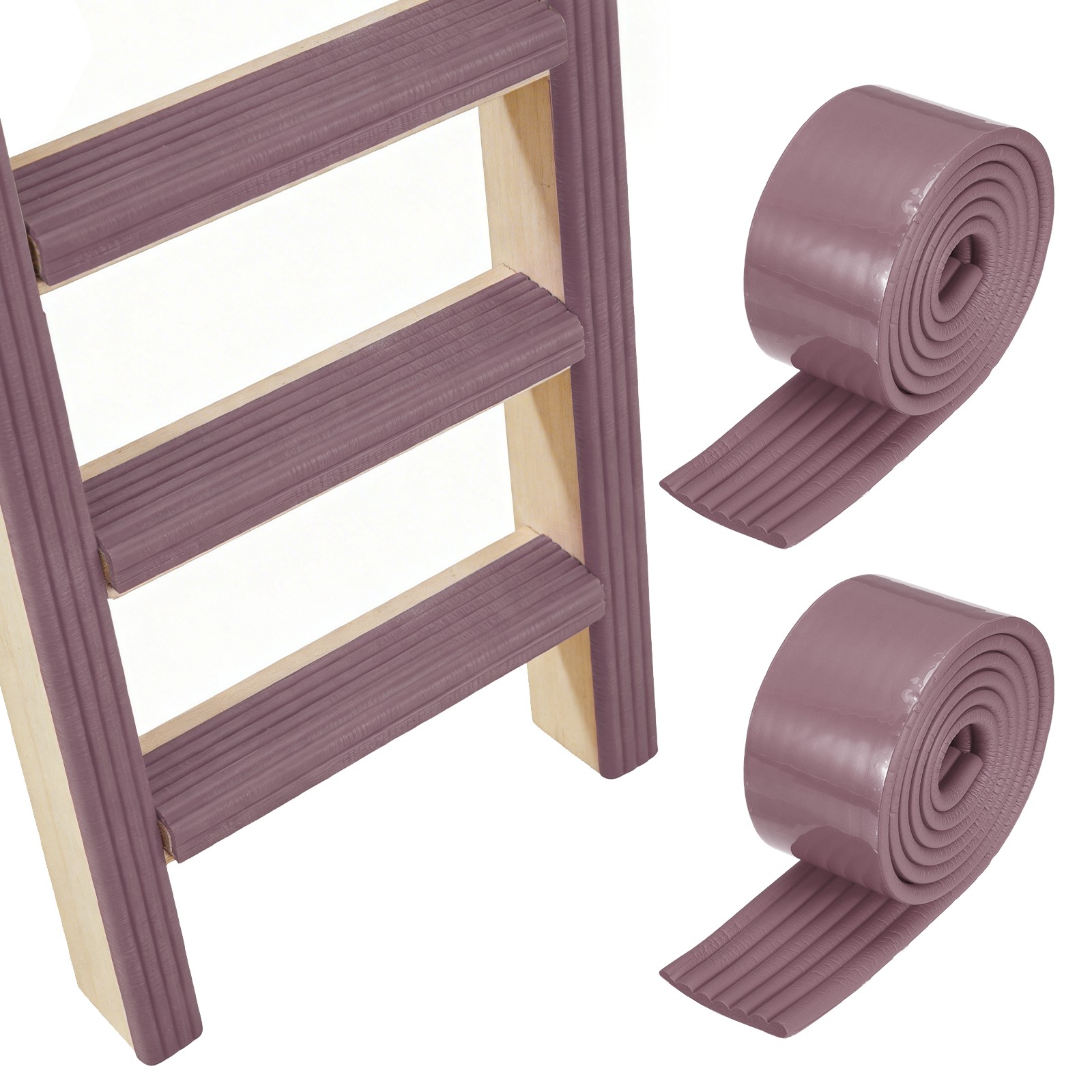 Bunk Bed Ladder Pad, (2m/6.5 Ft, Brown)(2 Pcs), Bunk Bed Step Foam Padding