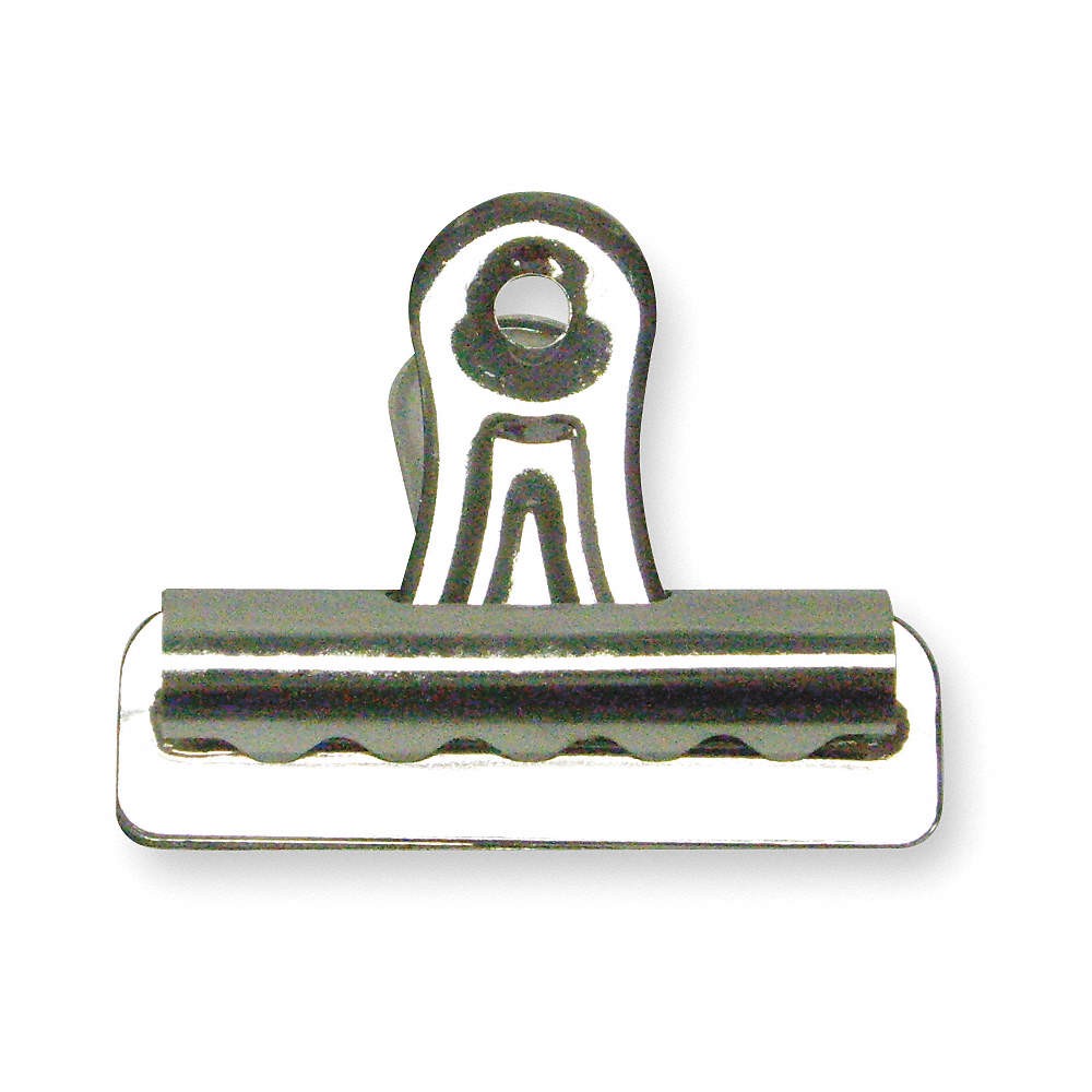 GRAINGER APPROVED 2WFV7 Bulldog Clip,Silver,1 1/4" W,PK36 2WFV7