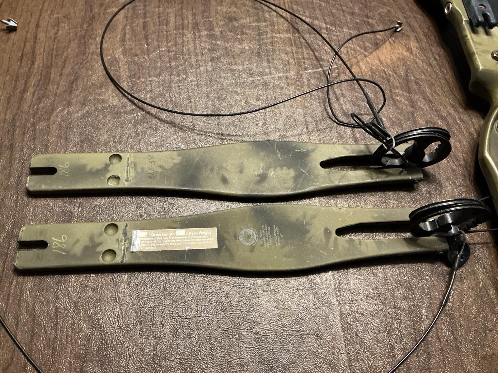Bear Flare Compound Bow Parts
