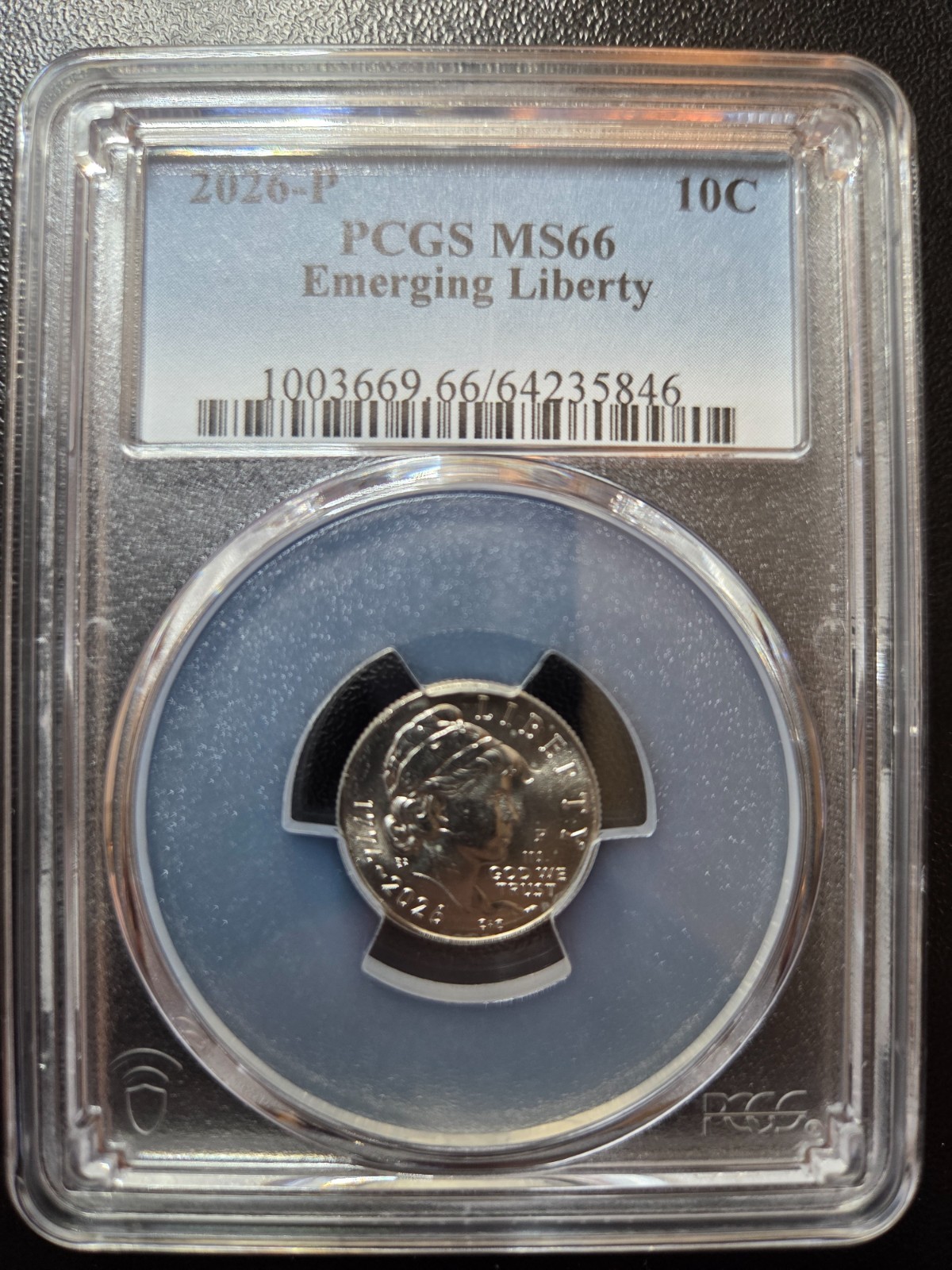 2026-P Semiquincentennial Emerging Liberty Dime PCGS MS66