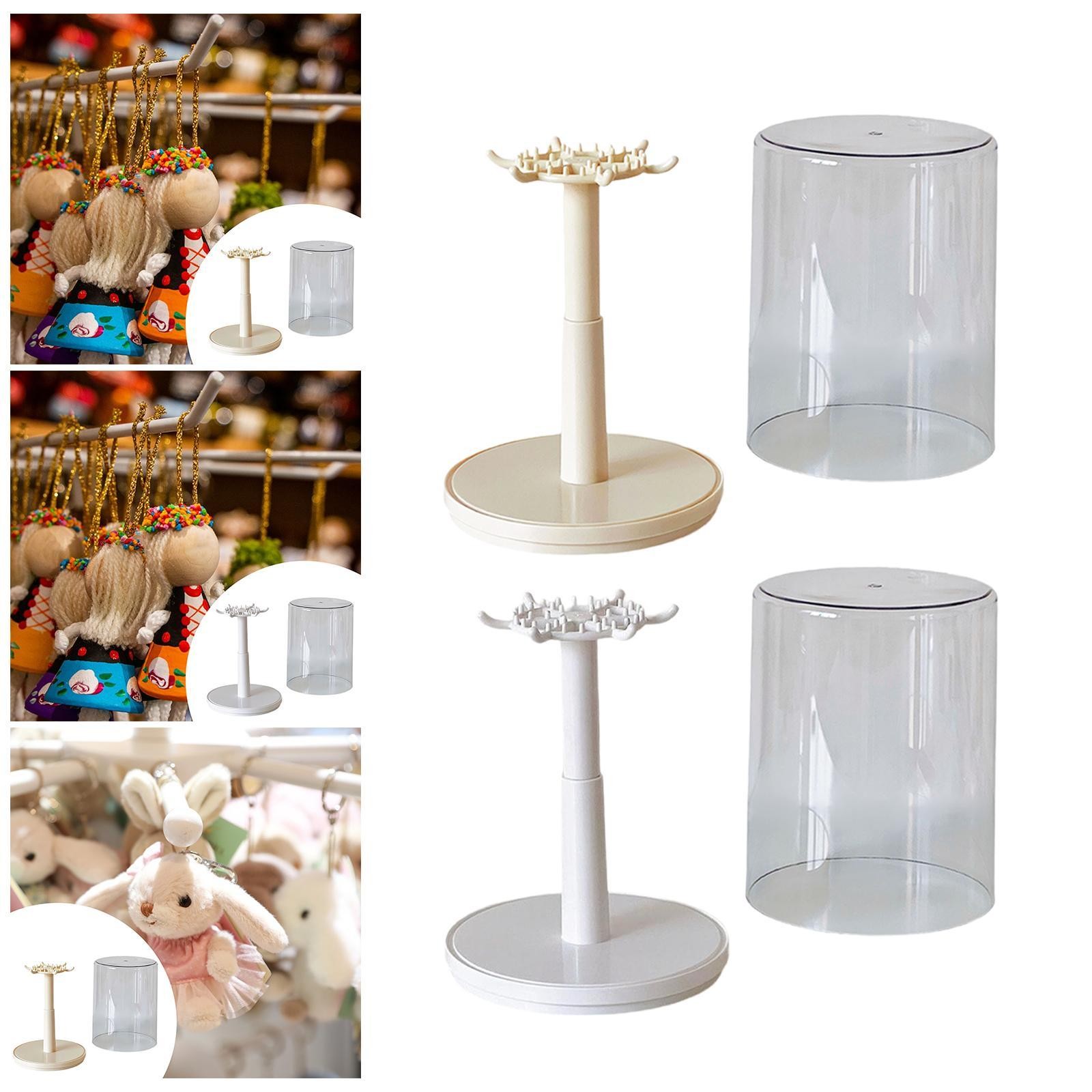 Rotatable Display Case Show Case Container with Stable Base Storage Box Display