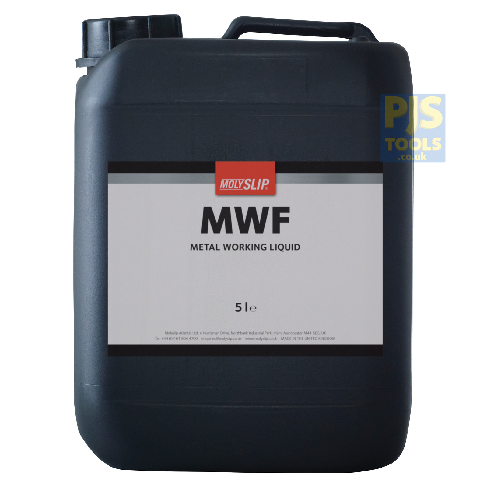 Molyslip MWF 5lt mineral neat cutting drilling tapping broaching oil 5 litre