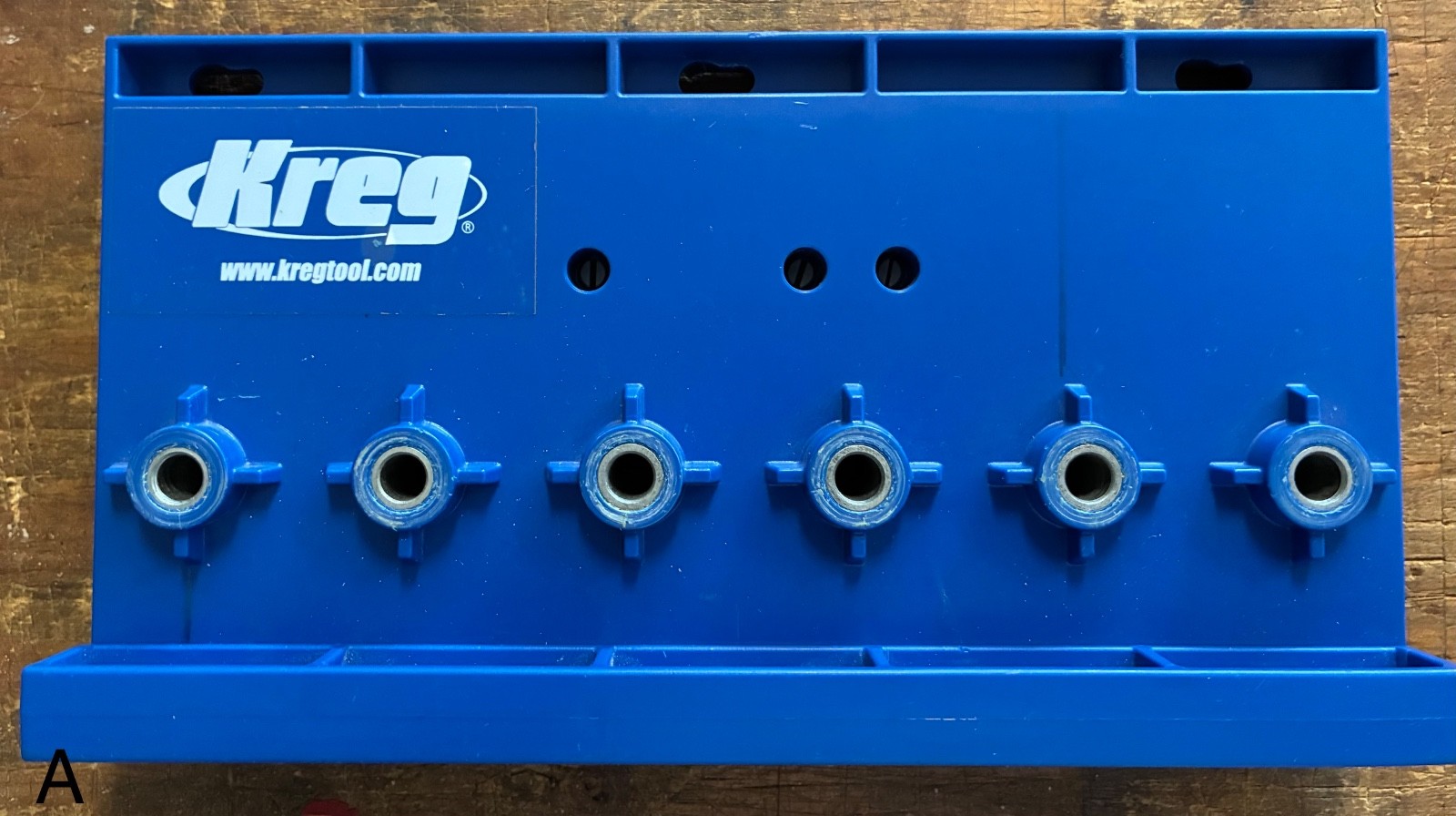 Kreg Shelf Pin Jig Cabinet Shelf Hole Drill Guide w/ Bit Fence Stop Collar