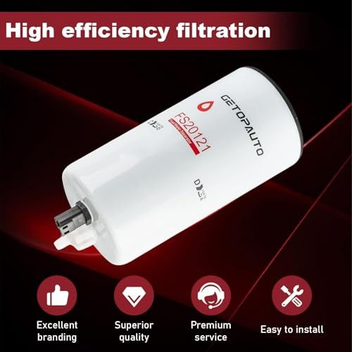 FS20121 Fuel Water Separator Cartridge Compatible with Cummins Cummins L9,