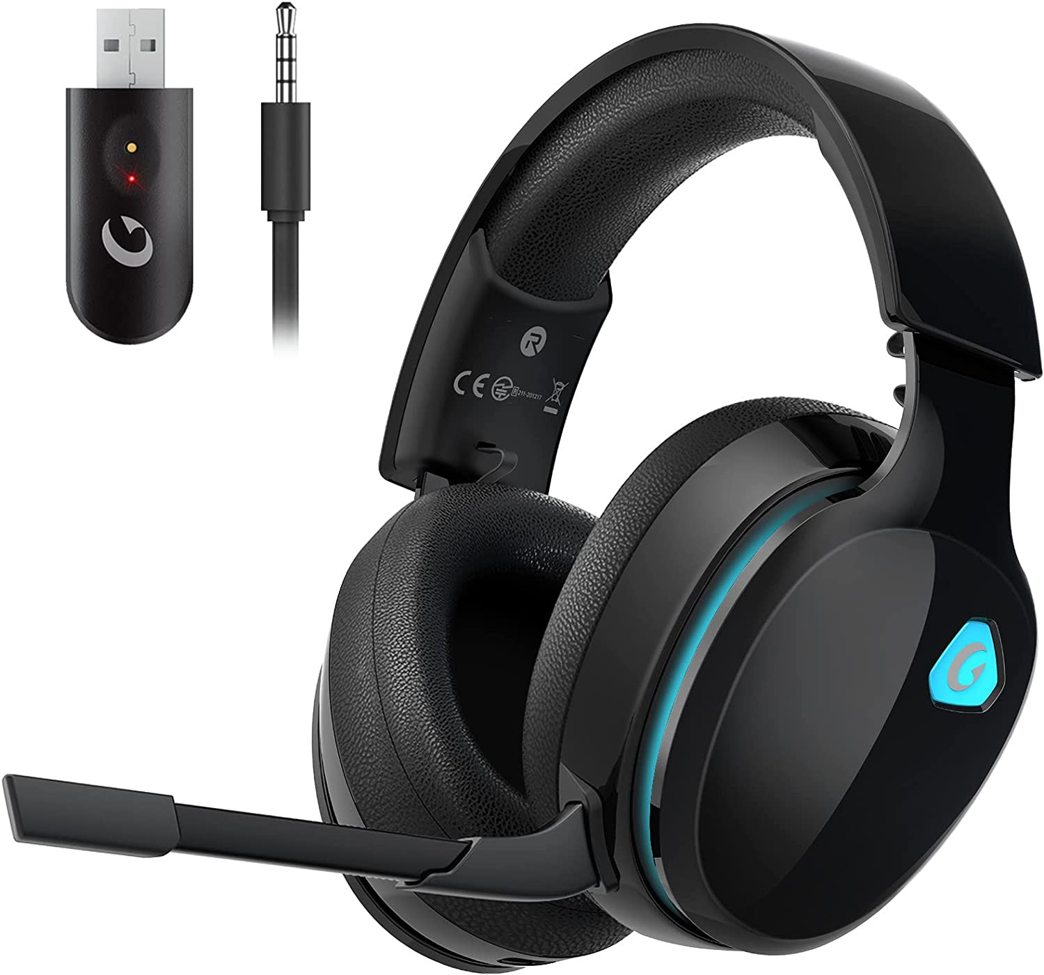2.4Ghz Wireless Gaming Headphones for PS5, PS4 Fortnite & Call of Duty/Fps Gamer