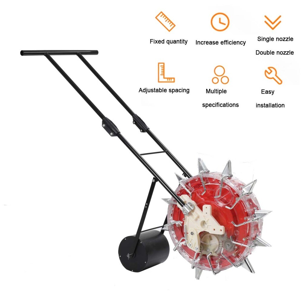 13.5cm Manual Seeder Machine Hand-push Roller Seeding and Fertilizer Applicator