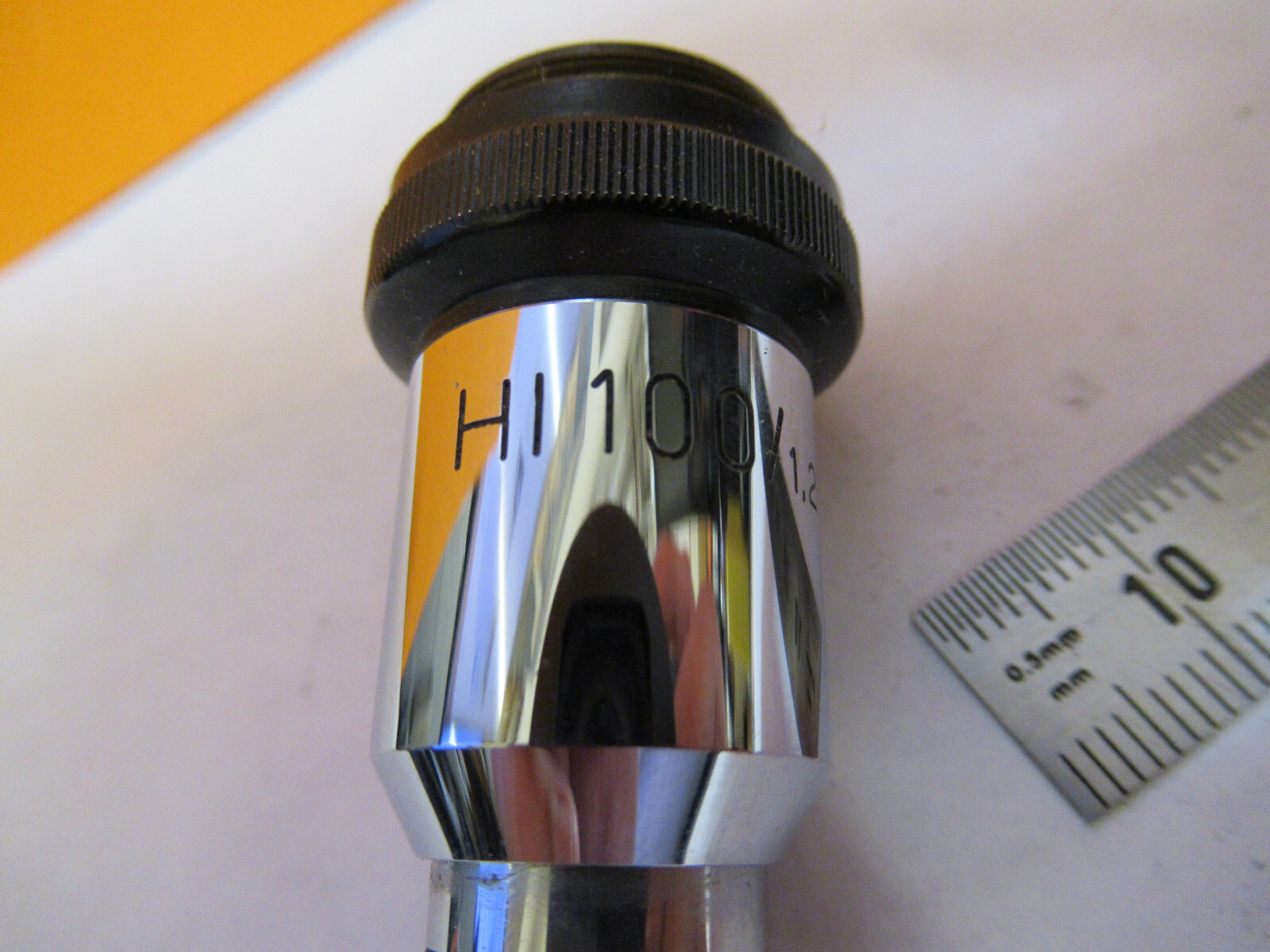 WILD HEERBRUGG SWISS OBJECTIVE HI 100X MICROSCOPE PART AS PICTURED Y3-A-50