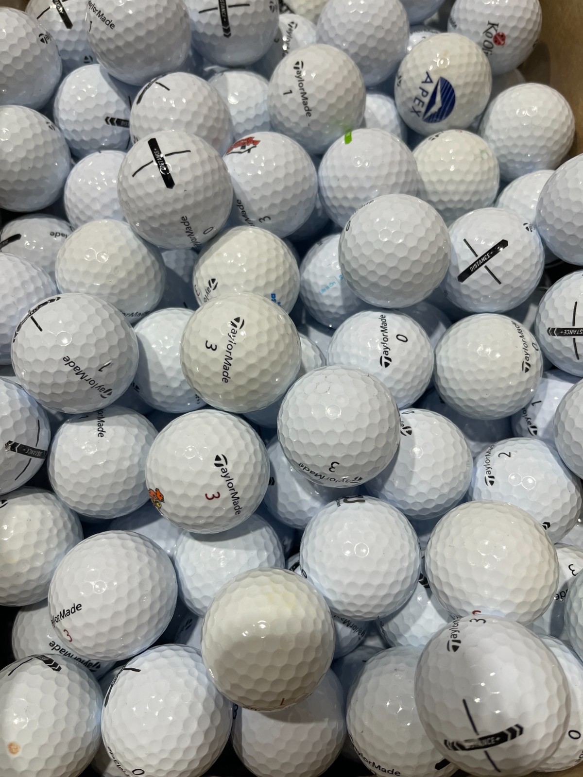 TaylorMade Mix 300 Pack Used Golf Balls AAA 3A Bulk Recycled Balls