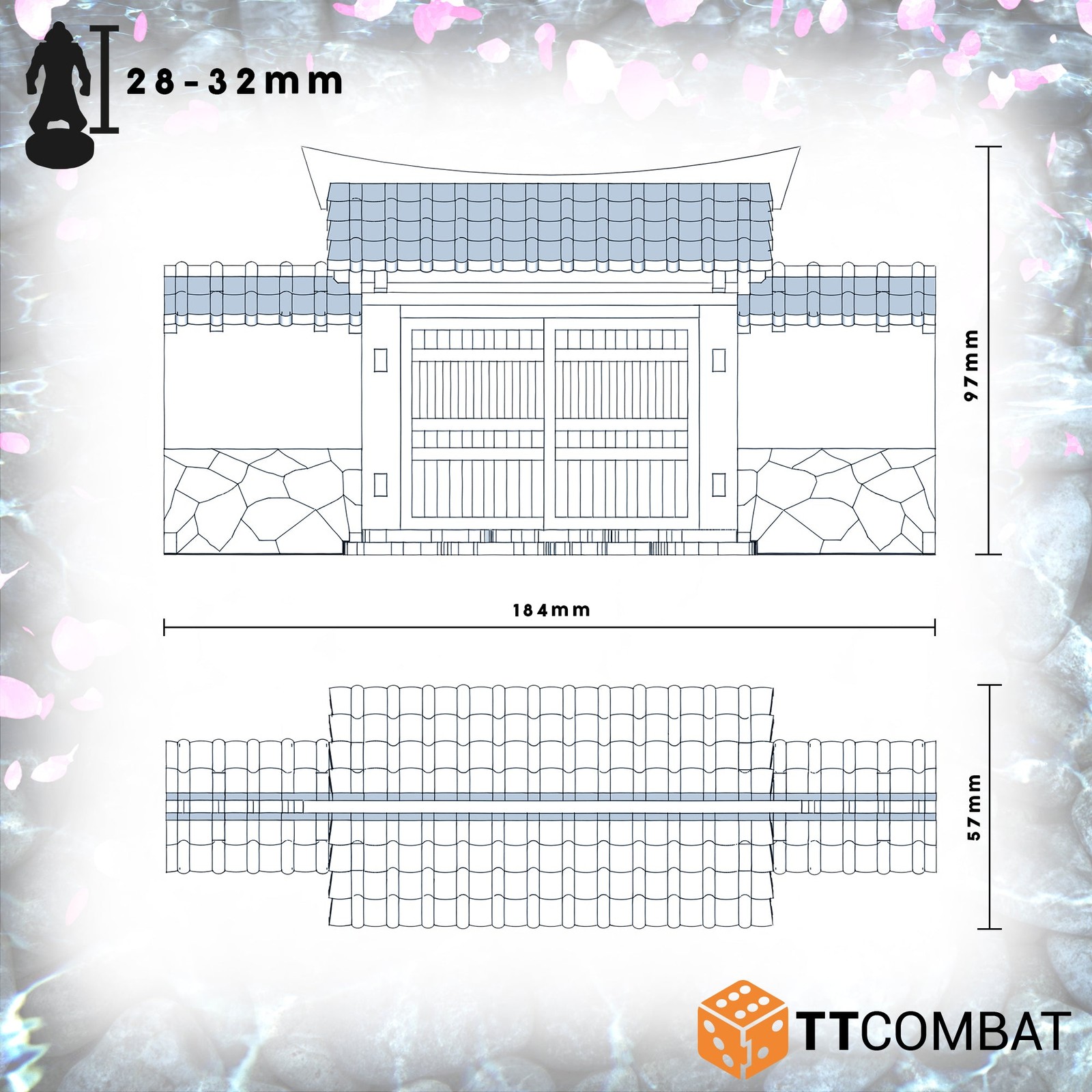 TTCombat BNIB Toshi: Courtyard Walls