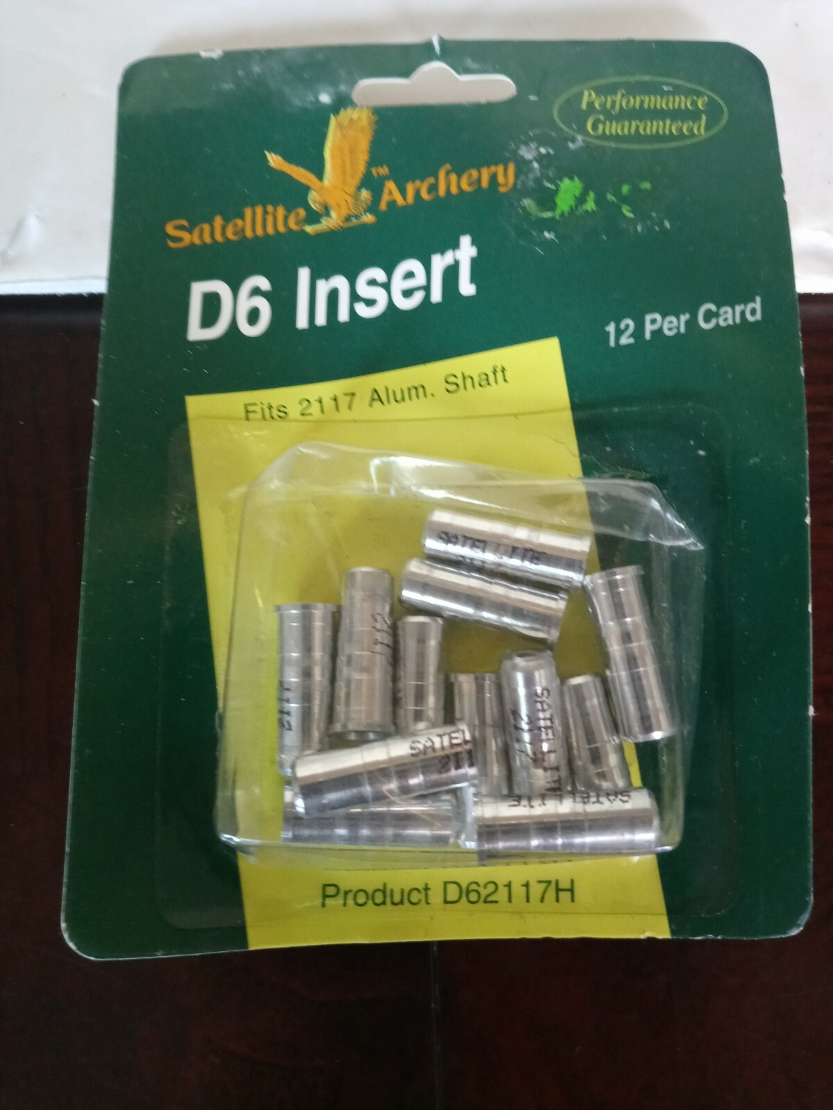 Satellite Archery D6 Insert Fits 2117 Alum. Shaft.-1pk of 12pcs-Brand New-SHIP24