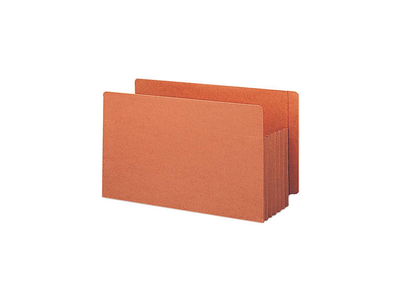 Smead 74790 TUFF Pocket Five Inch Expansion File Pockets, Straight, Legal, Redro