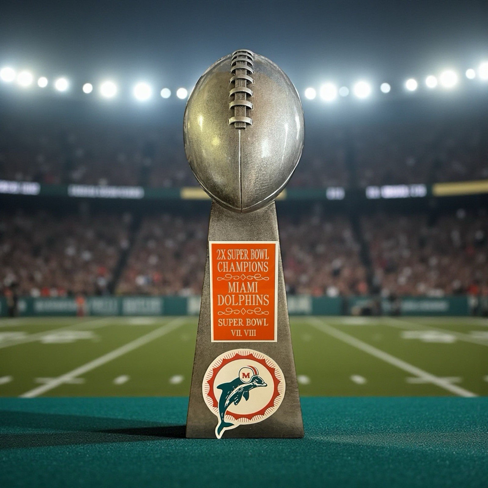Miami Football Championship Trophy