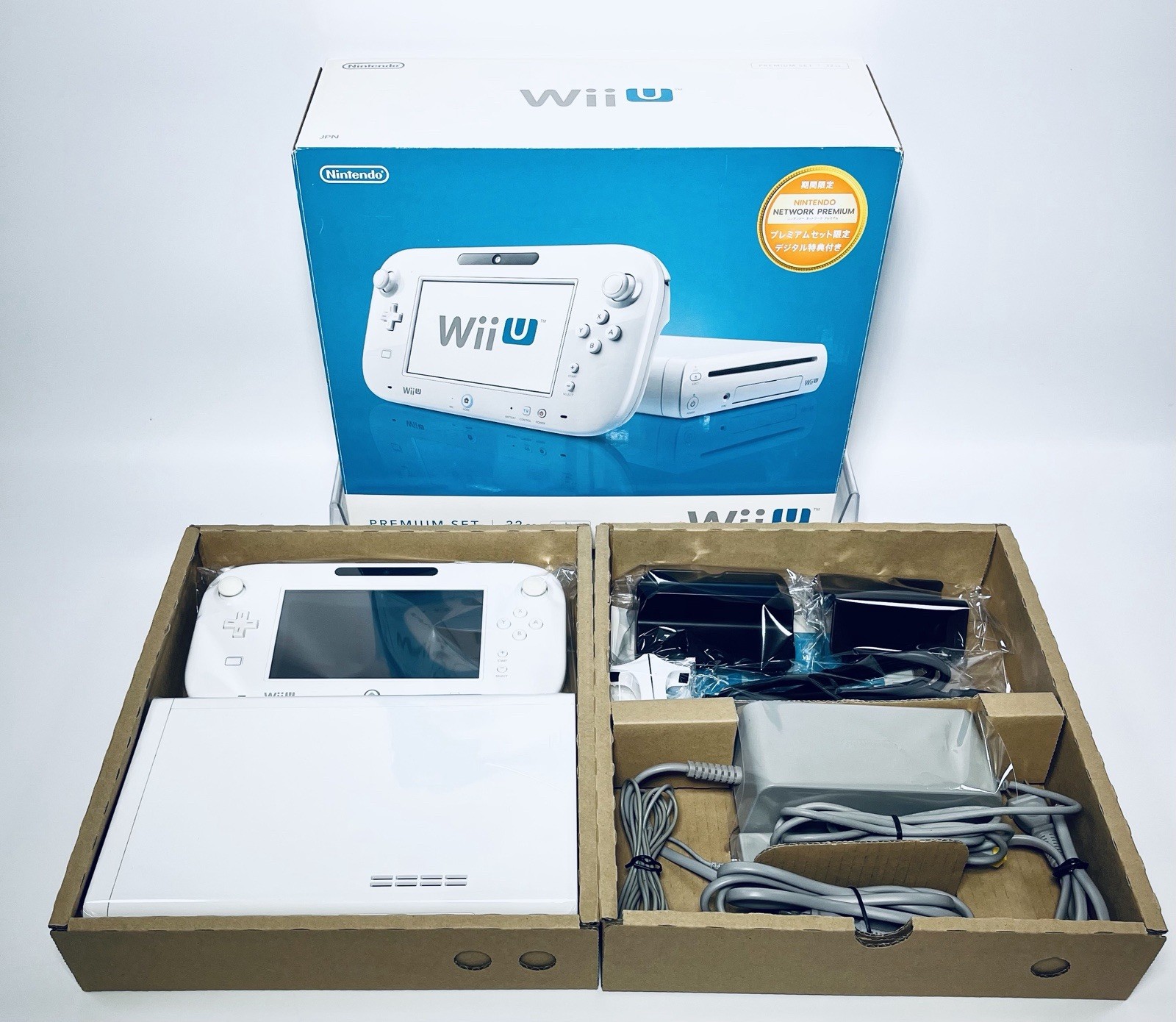 🎮✨ Nintendo Wii U White 32GB Premium Set Boxed Console Tested Working Japan🎮✨