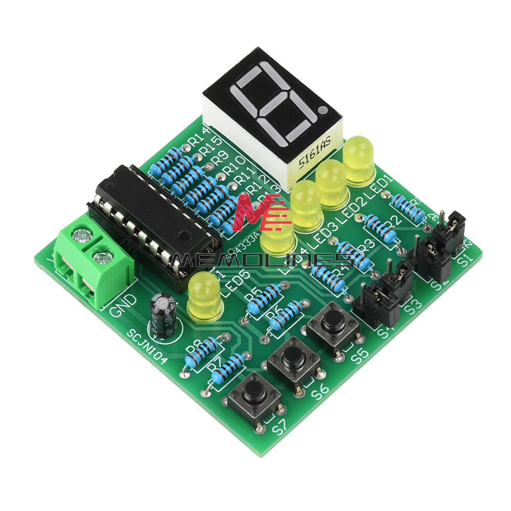 DC 5V DIY LED Decoding Display Electronic Parts DIY PCB Soldering Practice Kit