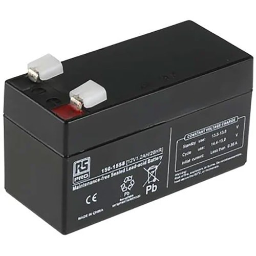 1 pc RS PRO 1501558 Rechargeable Lead Acid Battery 1.2Ah 12V AGM General Purpos