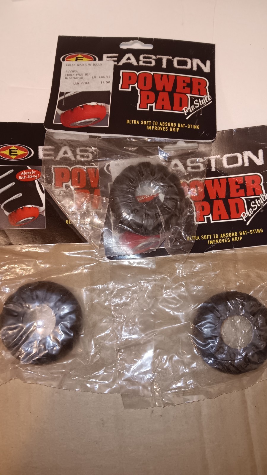 Easton Baseball Bat POWER PAD Bat Grip Knob Cover NEW Lot x3