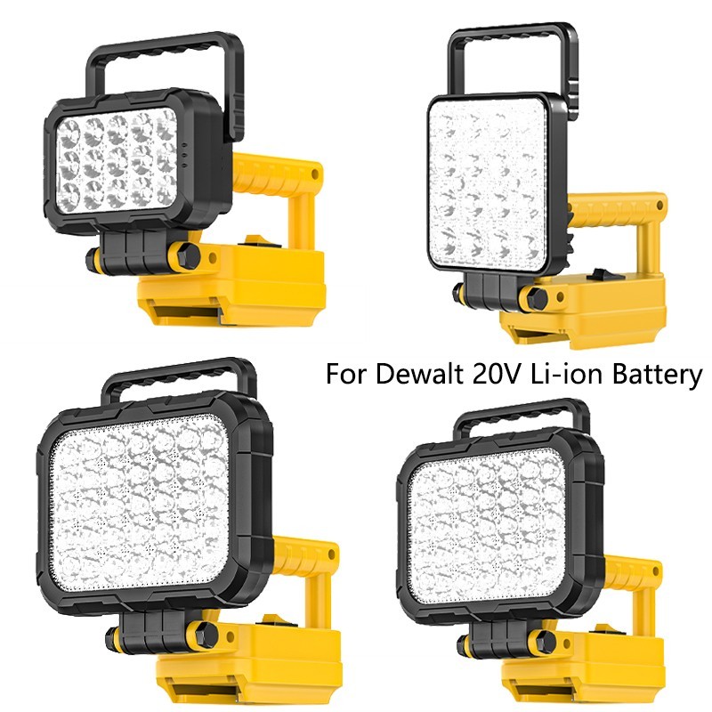 LED Work Light for Dewalt 20V Battery, 120W Flashlight with USB Charging Port
