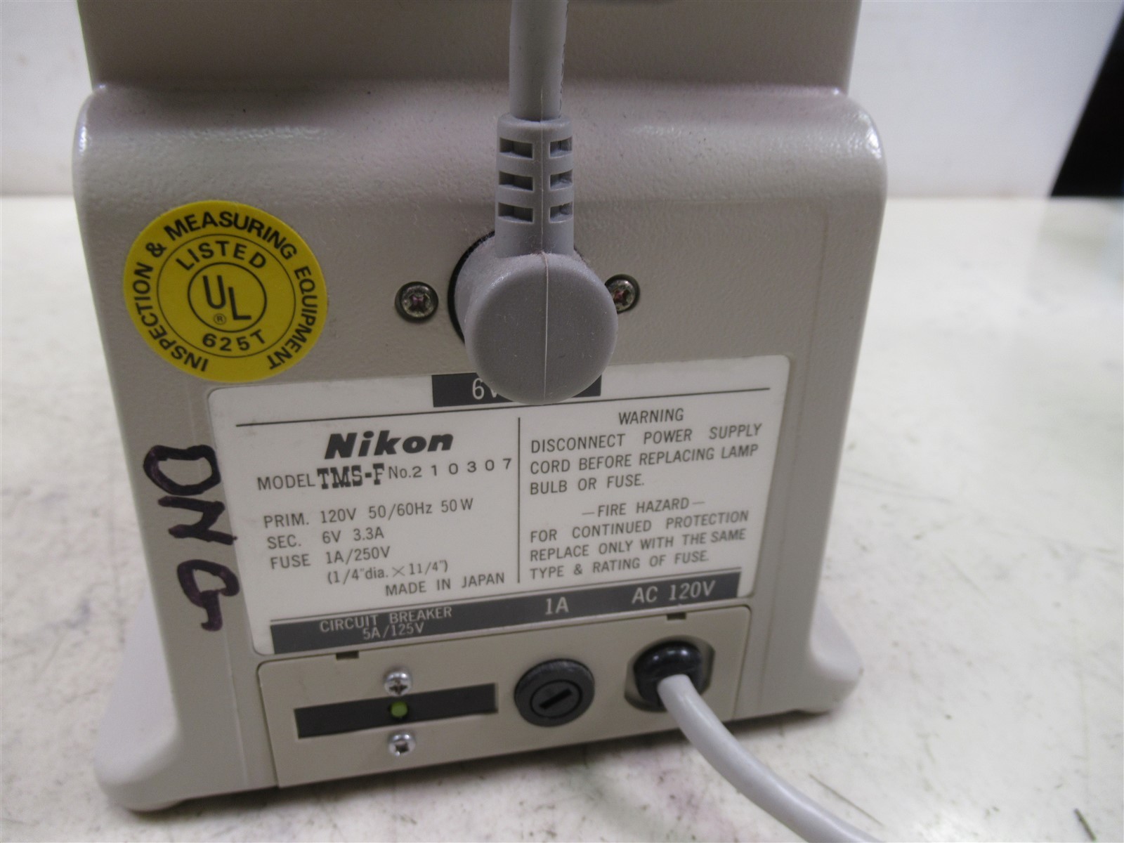 Nikon TMS-F Inverted Phase Contrast Microscope Binocular No Objectives