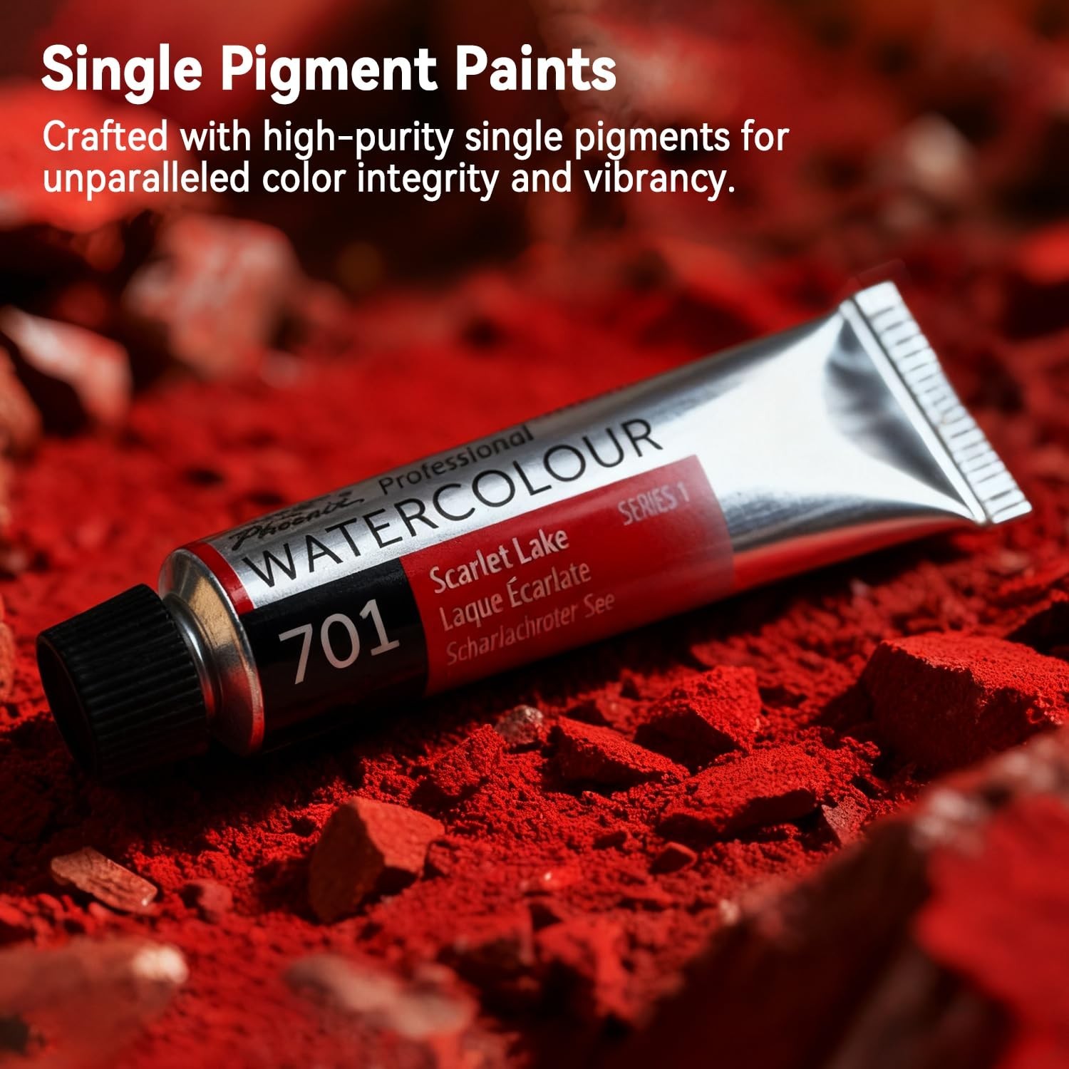 PHOENIX Professional Watercolor Paint Set - 12 Colors x 14ml / 0.47 Fl oz. Wa...