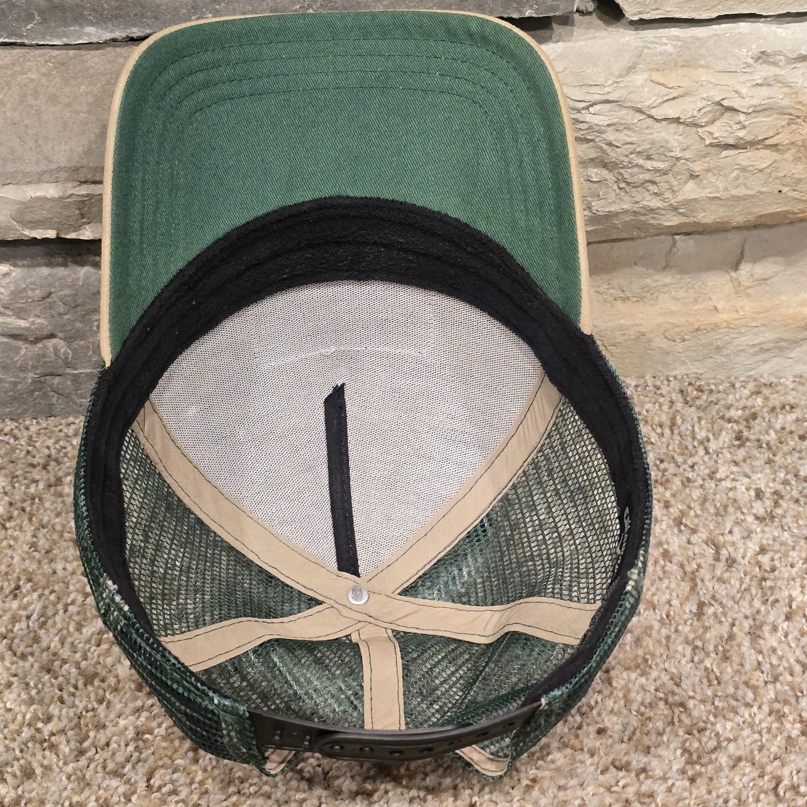Callaway Hat Cap Knaki Green Trucker Meshback Adjustable Snapback