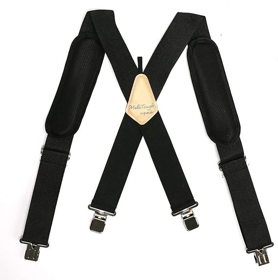 NEW Padded Tool Belt Work Suspenders with Super Strong Clip for Carpenter'