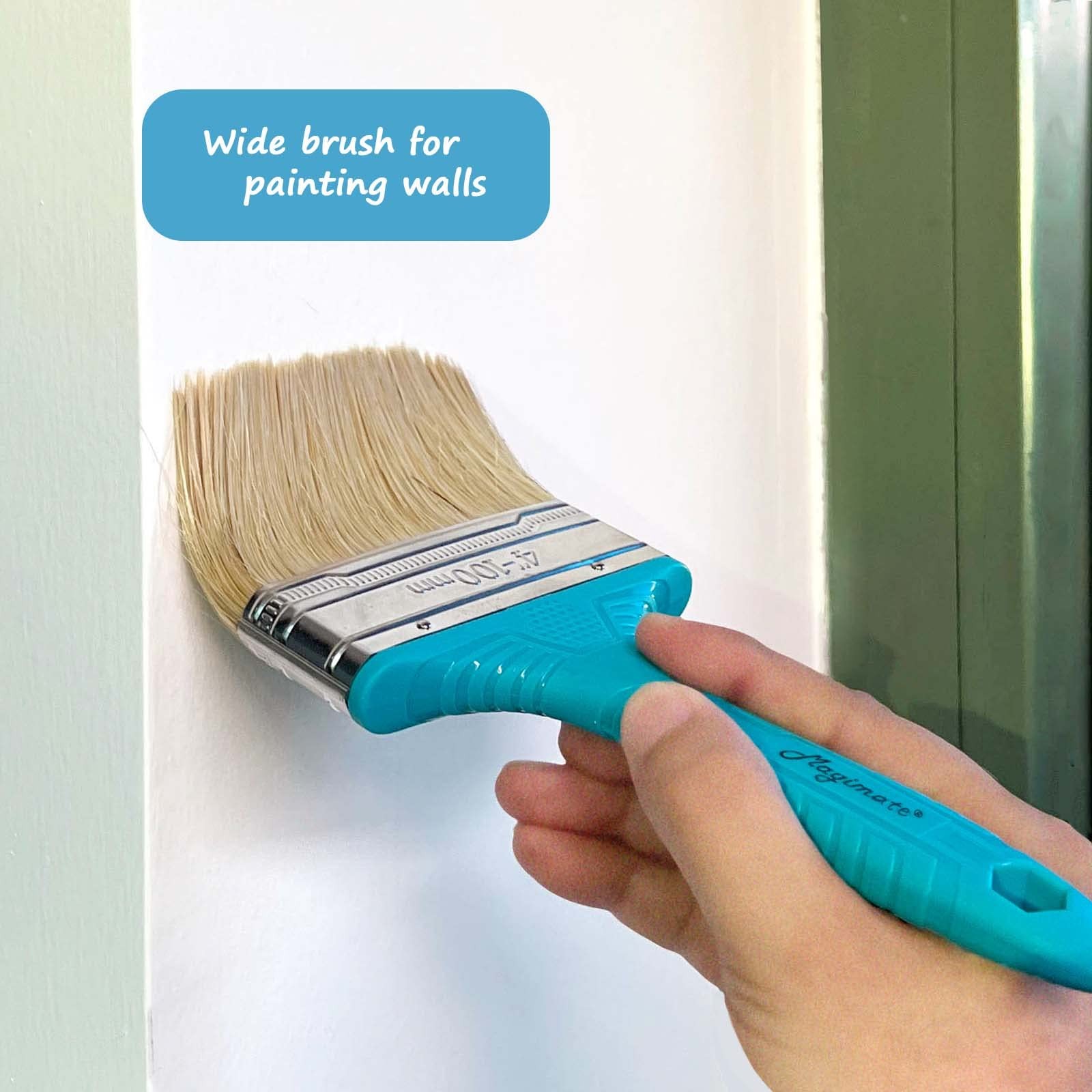 Stain Brush 4-inch Chip Brush Wide Flat Bristle Paint Brush for Painting Wall...
