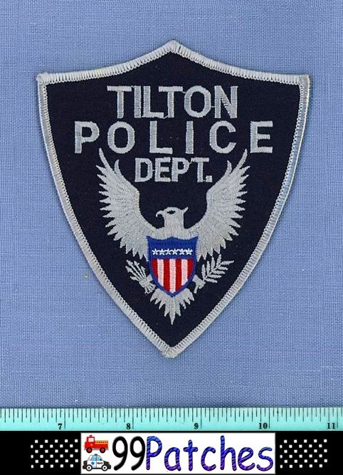 TILTON ILLINOIS Police Shoulder Patch GREY EAGLE 4F