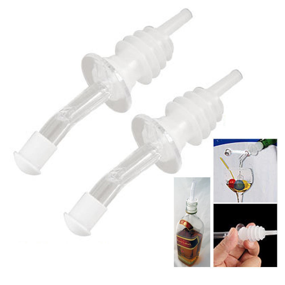 12 Bottle Pourers Wine Liquor Stopper Bar Plastic