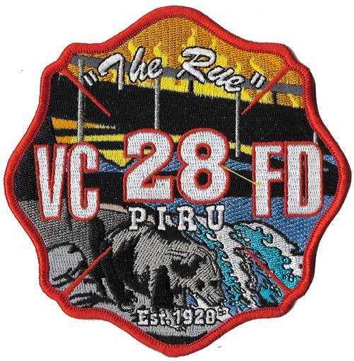 Ventura, CA Station 28 Piru The Rue Est 1928 NEW  Fire Patch