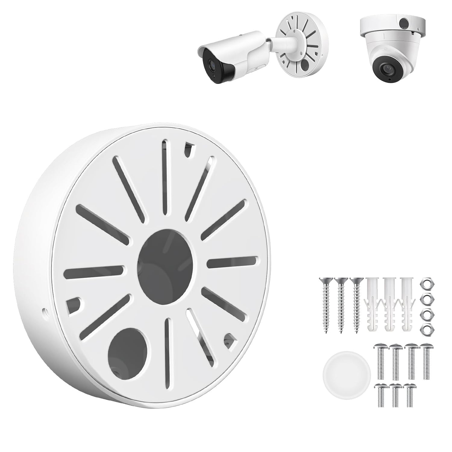 Universal CCTV Camera Junction Box Aluminum Alloy Wall Ceiling Mount