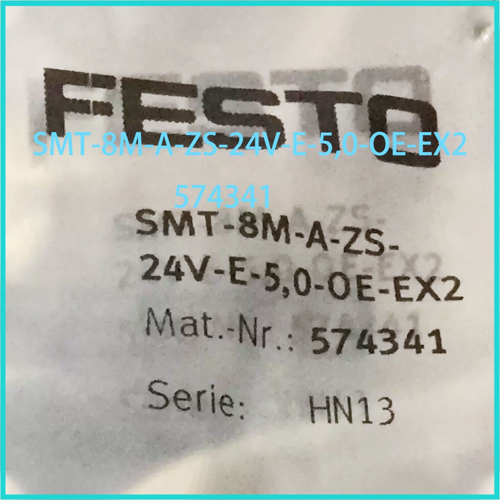 Original manufacturer Festo SMT-8M-A-ZS-24V-E-5,0-OE-EX2 574341 Position Sensor