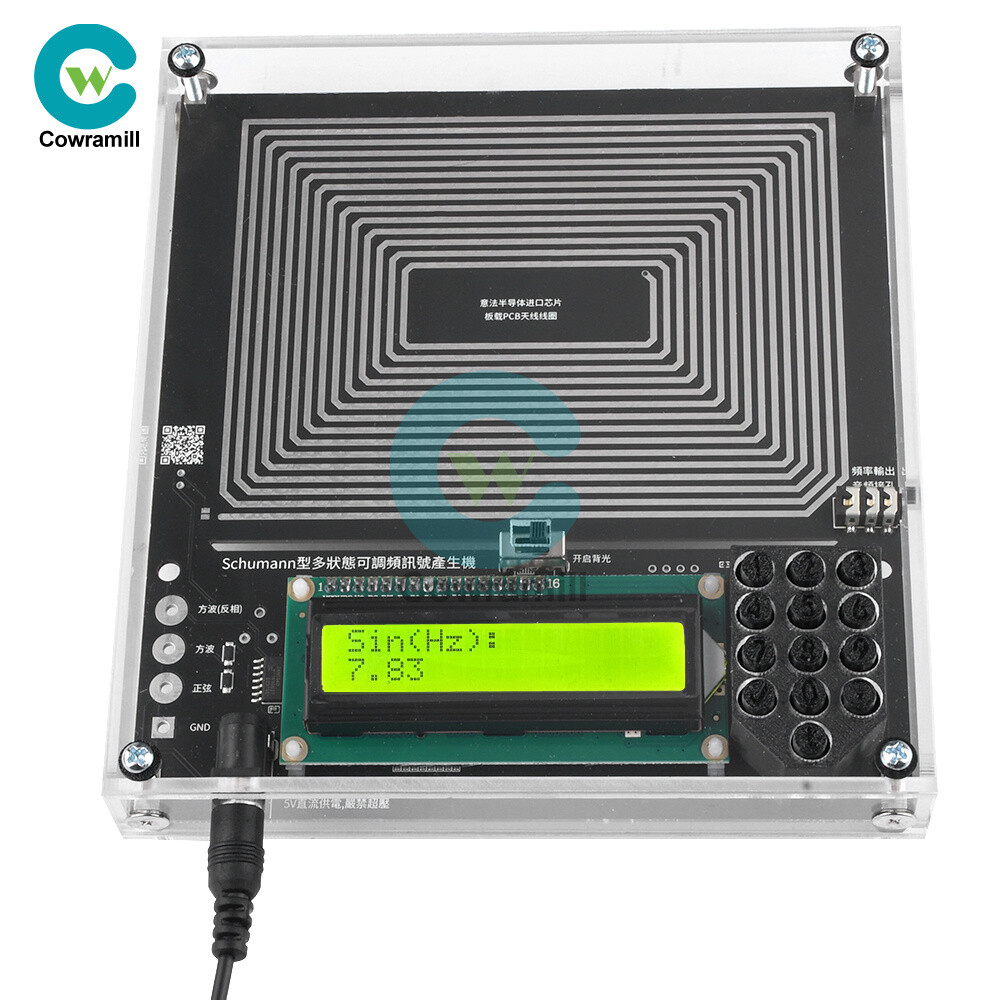Schumann Wave Generator Adjustable 0.1HZ~30KHZ Sine+Square+Inverted Square Wave.