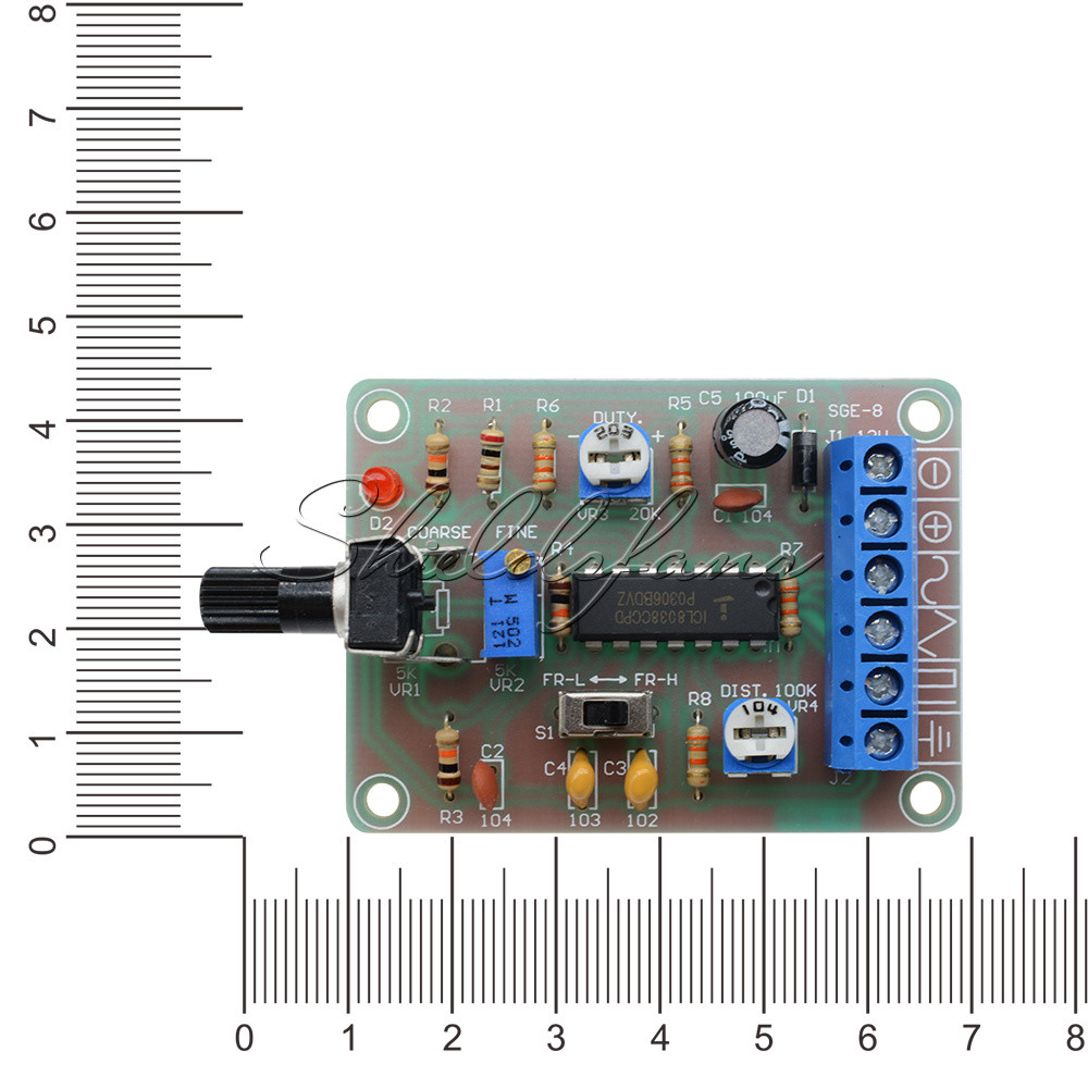 Welded ICL8038 Monolithic Function Signal Generator Module Sine Square Triangle