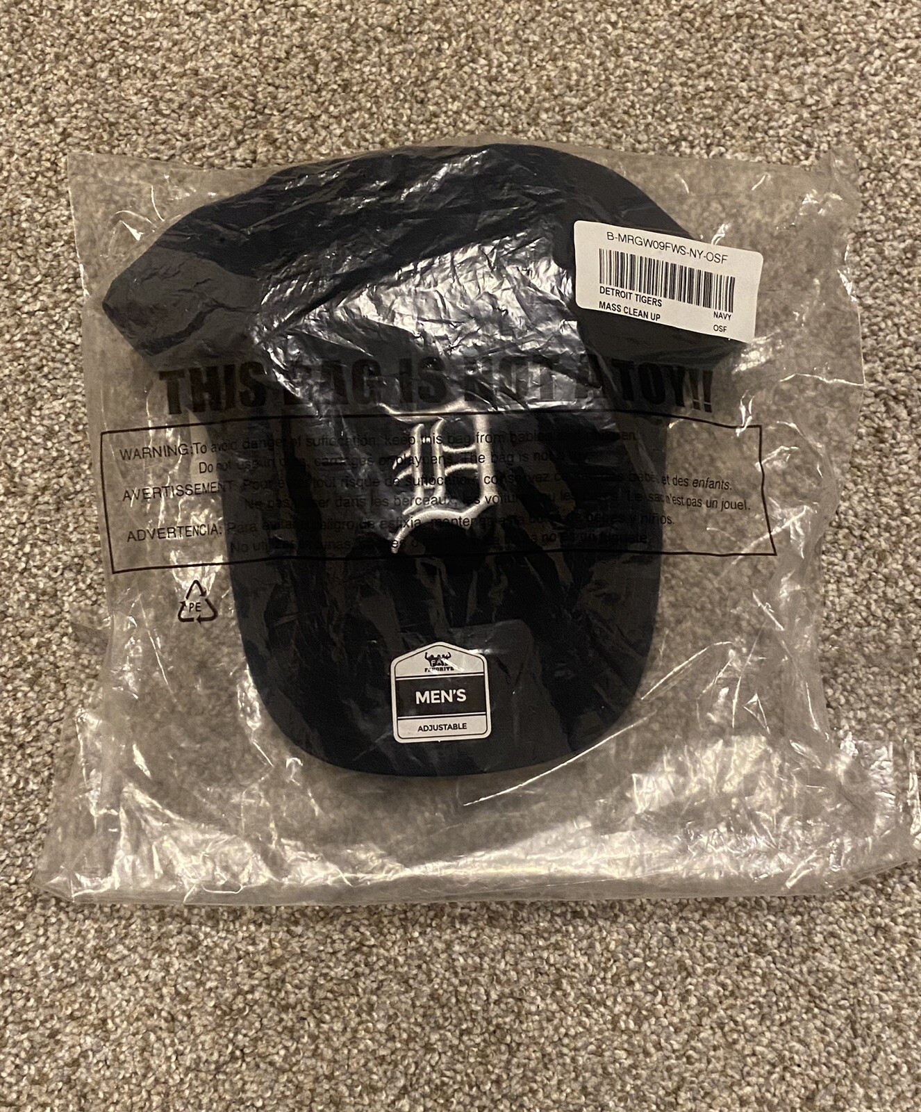 Detroit Tigers MLB Fan Favorite Navy Blue Hat Adult Men's Adjustable