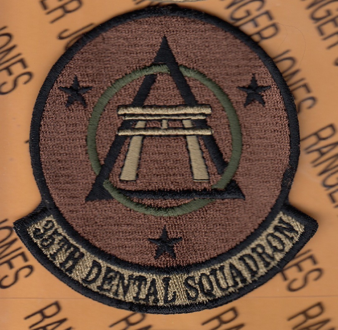 USAF Air Force 35th Dental Squadron DS ~3.5" OCP NO HOOK patch c/e