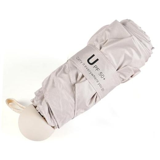 Mini Umbrella for Travel, Compact Folding Umbrella with Case, Lightweight