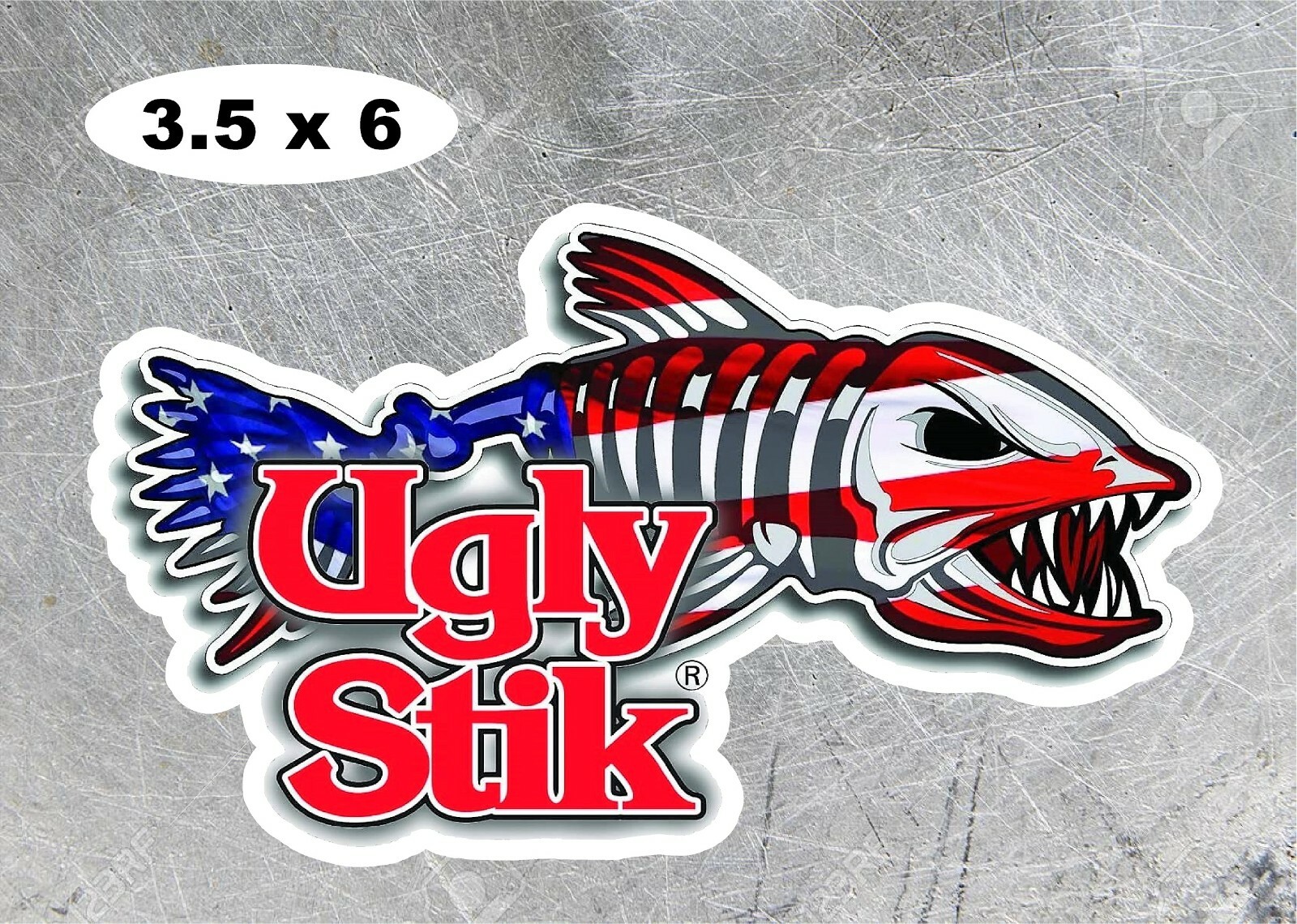 UGLY STICK FISHING USA DECAL Sticker LAMINATED     FREE SHIPPING!!!