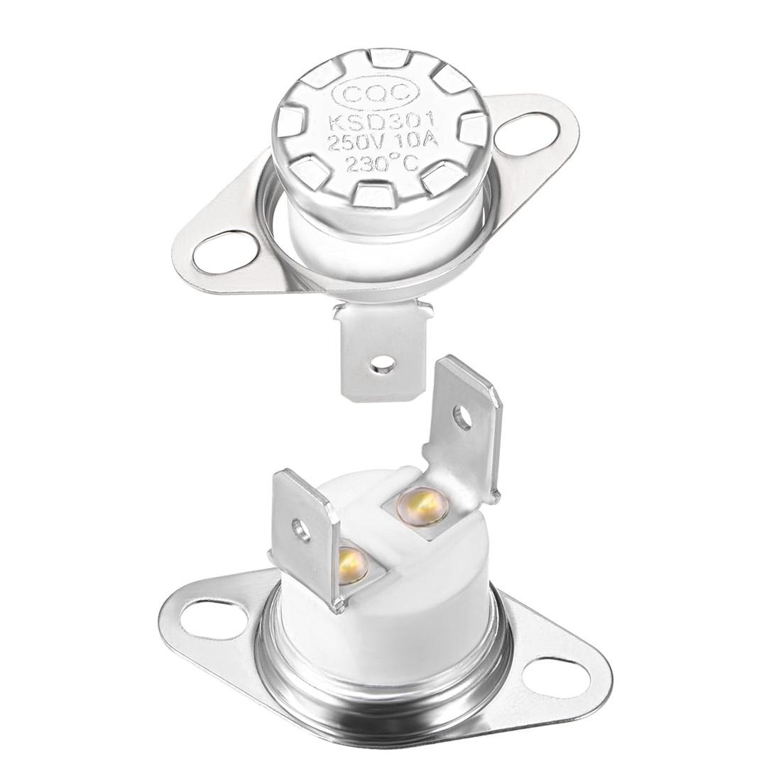 Temperature Control Switch , Thermostat , 230°C 10A Normally Closed NC 2pcs