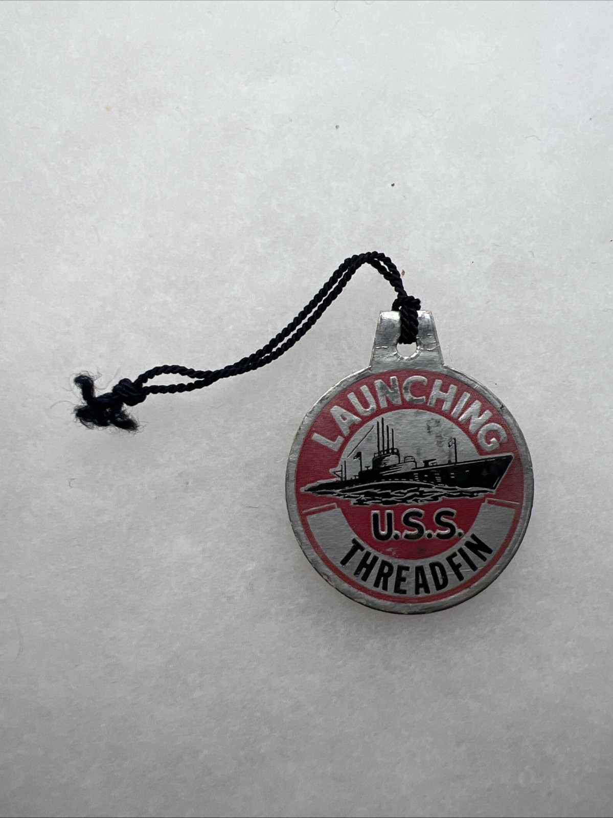 WW2 US Navy USS Threadfin Launching Tag (GG425