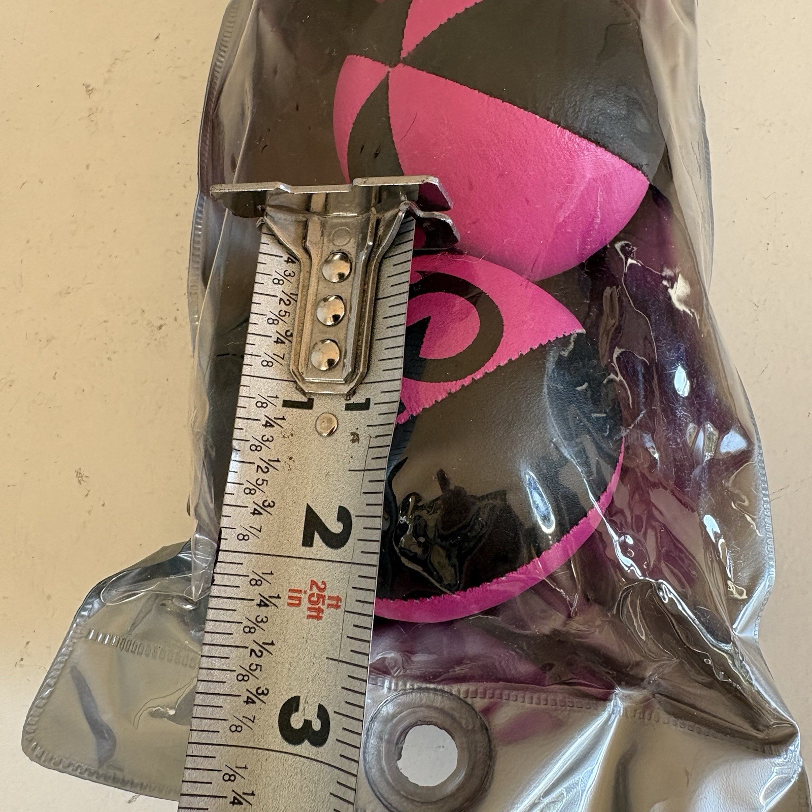 KickFire Hydras 6 Panel Leather Juggling Balls Pink Black
