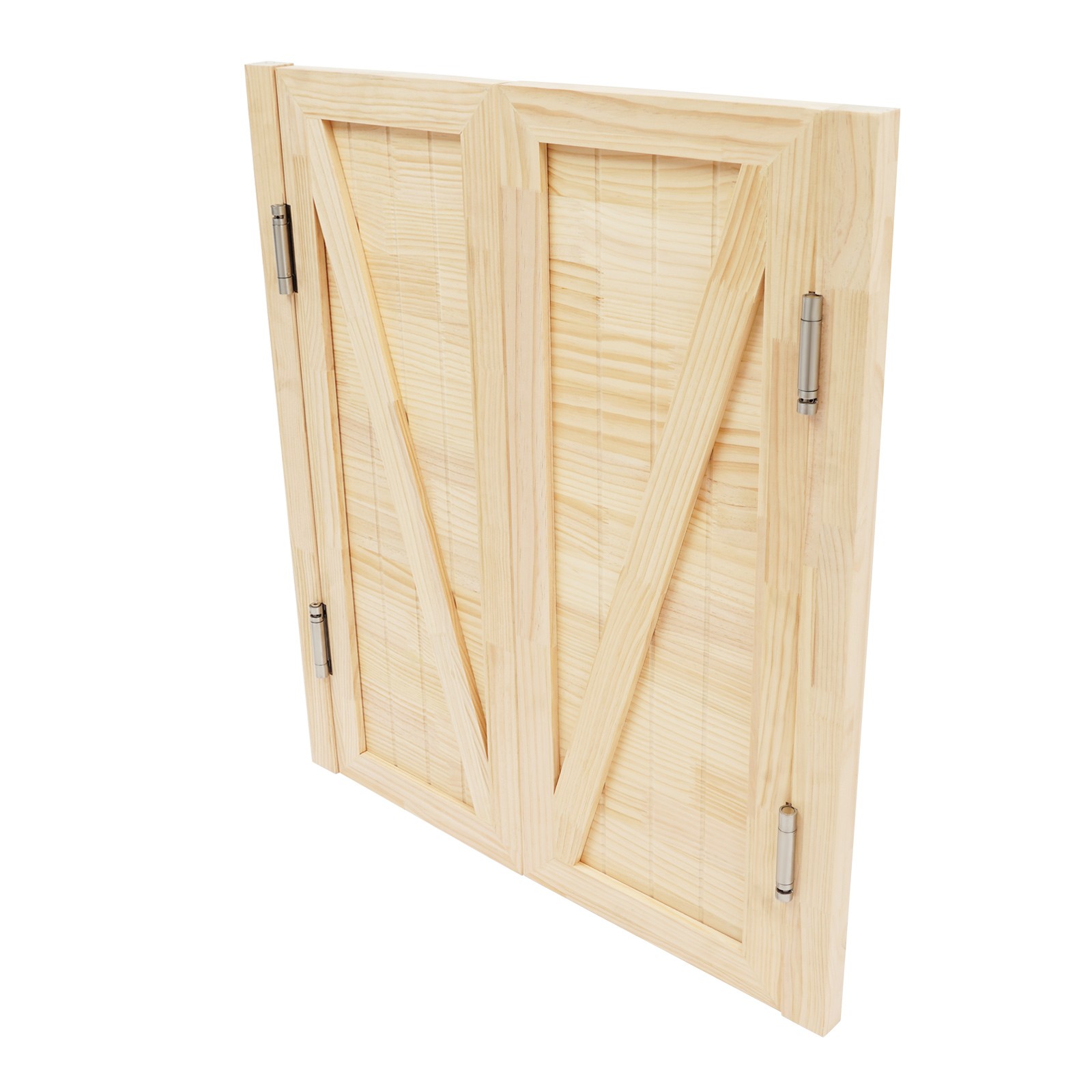 Entrance Partition Doors Solid Wood Double-Door Leaf Partition Door 80x90cm