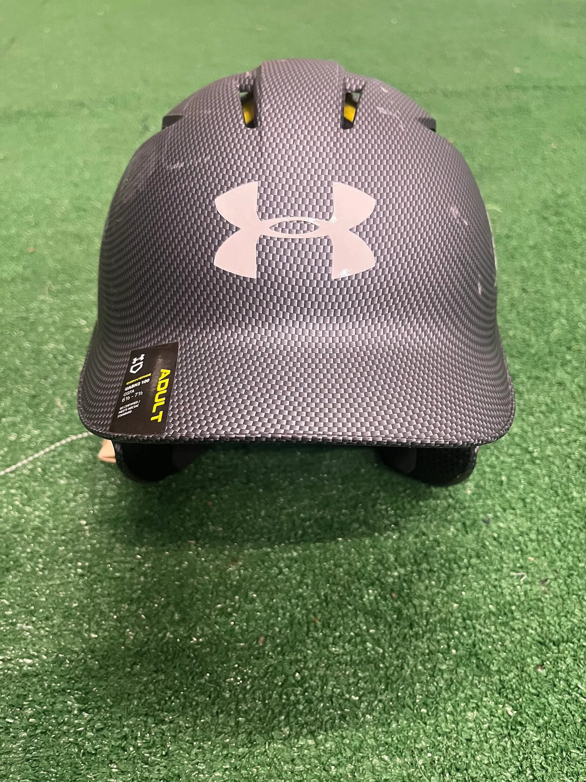 Senior Black 7 1/2 Under Armour UABH2-100 Batting Helmet (New)