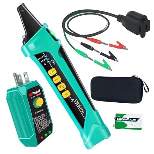 AC Digital Circuit Breaker Tracer with Adaptor Integrated GFCI XT-33A+Adaptor