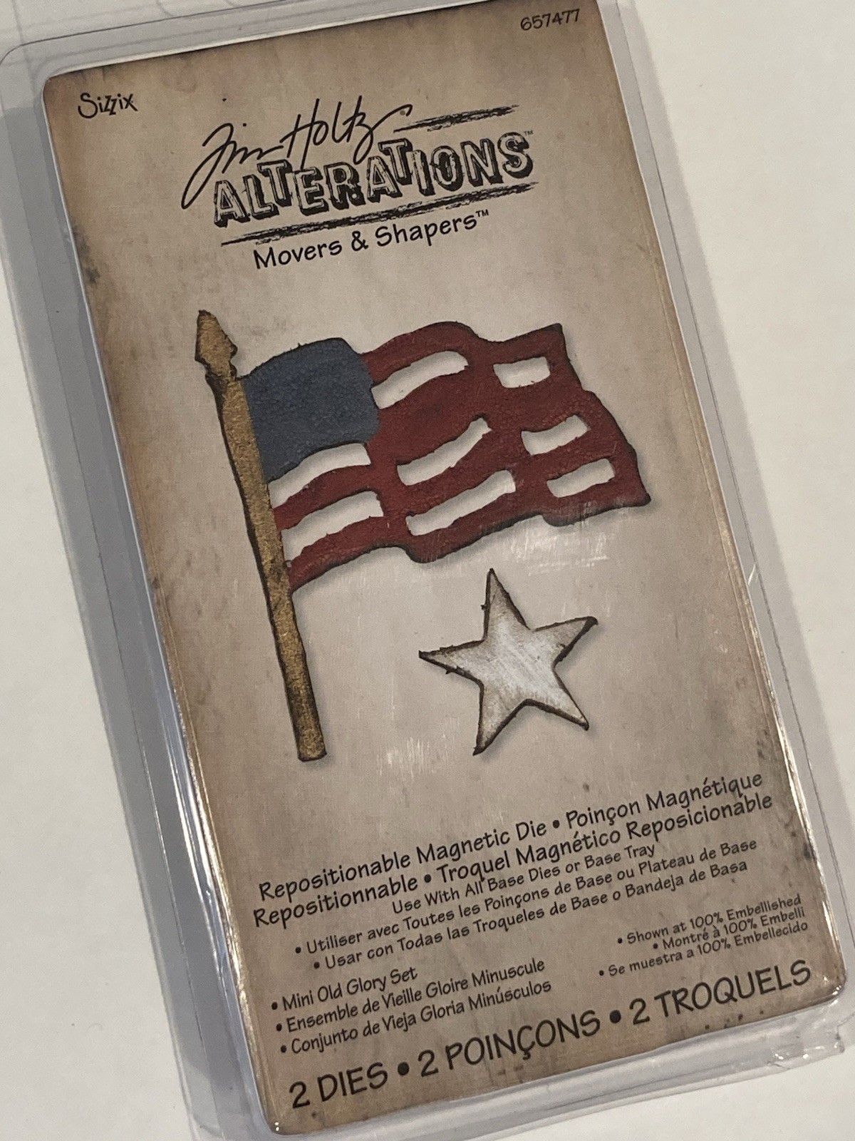 Mini Old Glory Set Tim Holtz Movers And Shapers Alterations Die Set