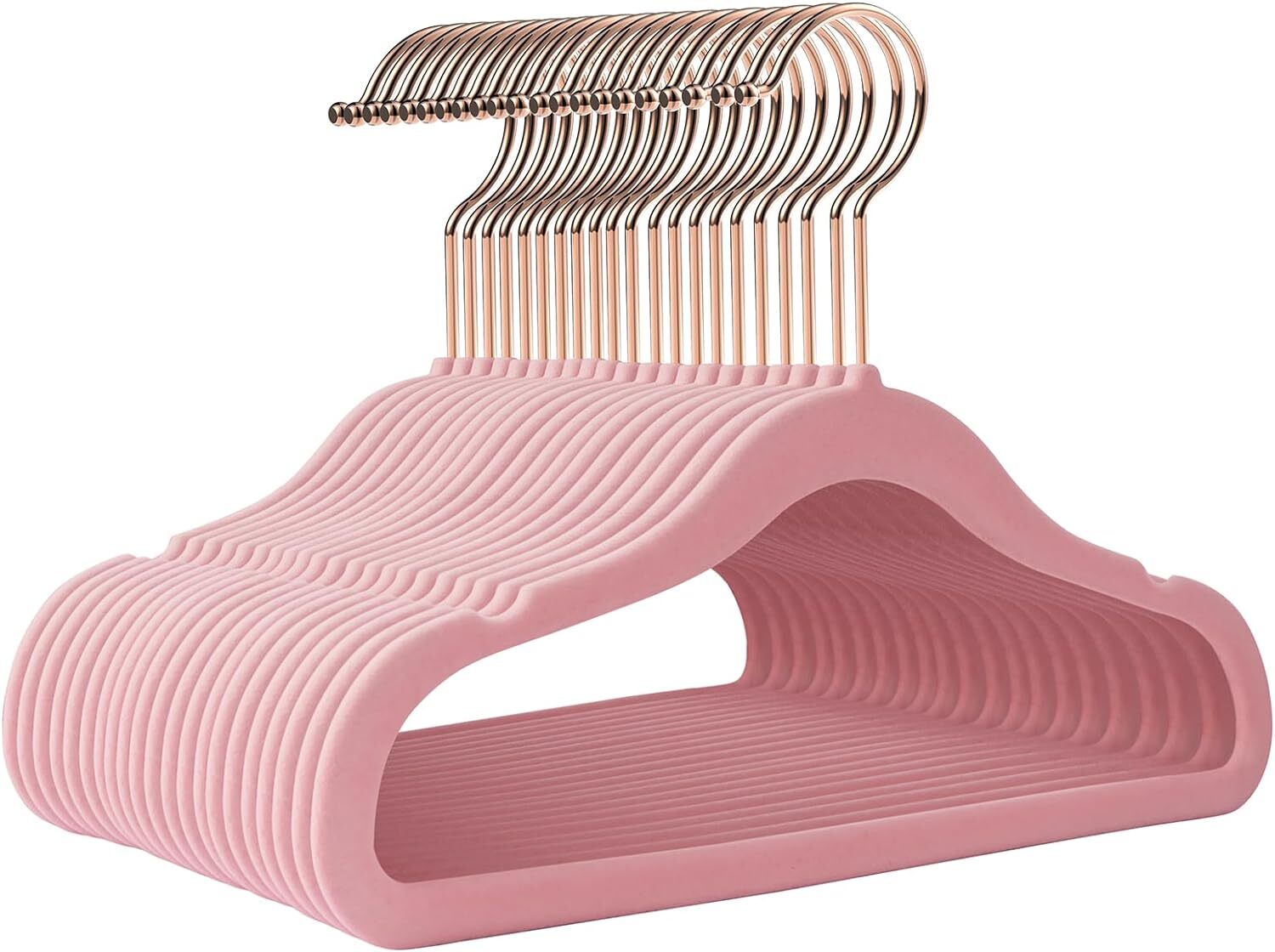 Kids Hangers Velvet 50 Pack-14 InchKids Hangers for ClothesBaby Clothes Hange...