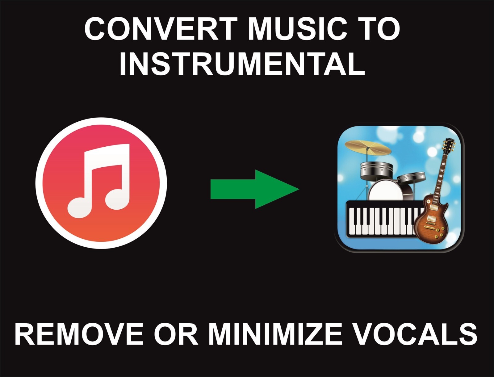 Convert Music Or Music Video To Instrumental Version, Minimize Vocals