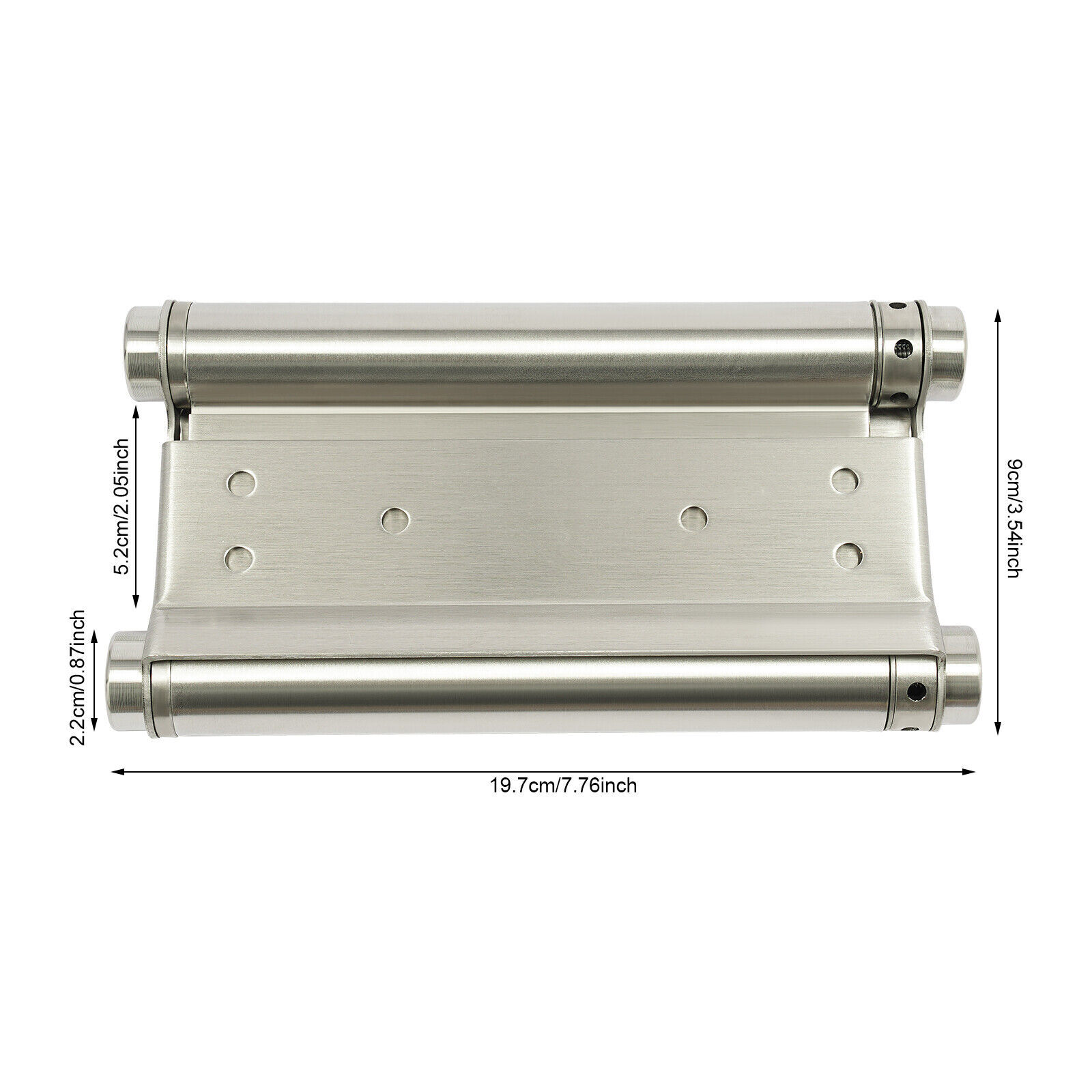 2 PCS Stainless Steel Cafe Saloon Door Self Closing Double Action Spring Hinges