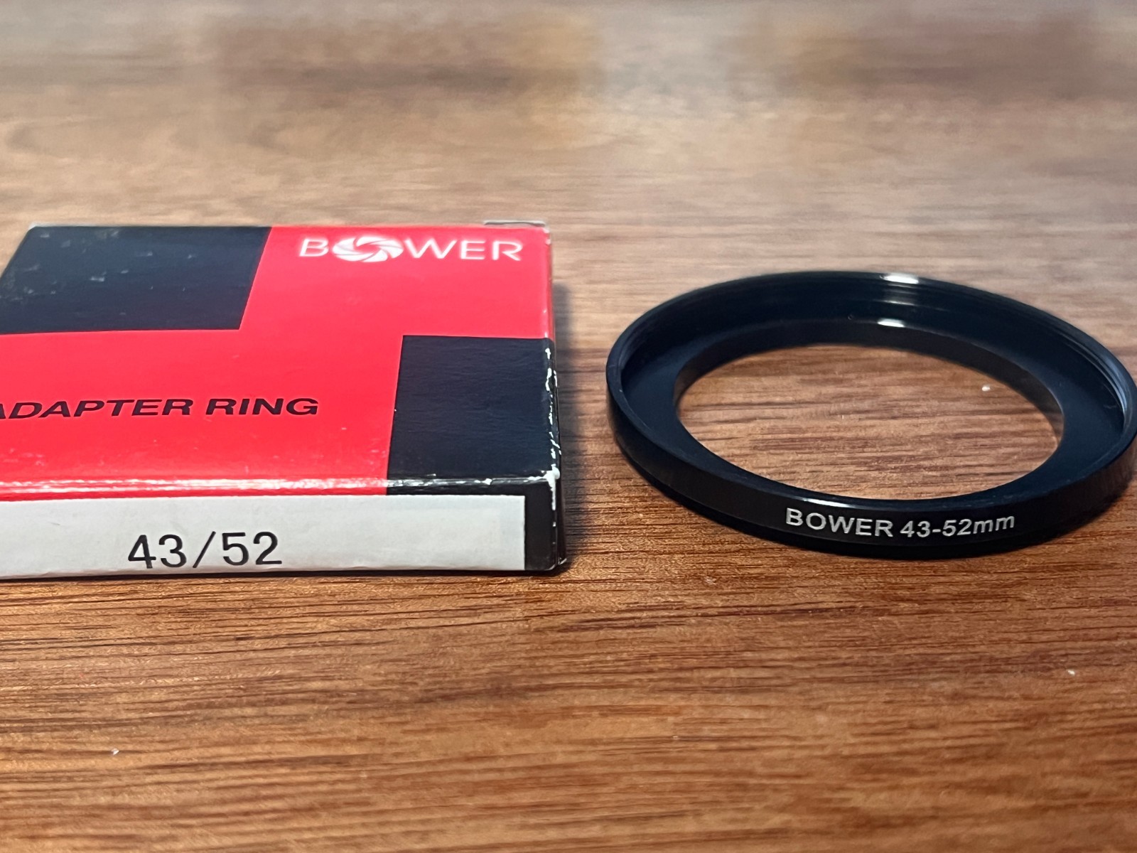 Bower 43mm to 52mm Increaser Adapter Ring for a Lens Filter - Free Shipping