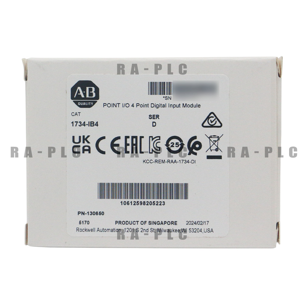 New Factory Sealed Allen Bradley 1734-IB4 POINT I/O 4 Point Digital Input Module